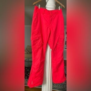 Mountain warehouse women’s winter sports snow pants Neon pink/ orange size 8